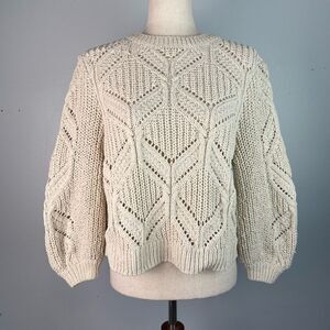 Maurices Cozy Beige Knit Sweater Size M EUC